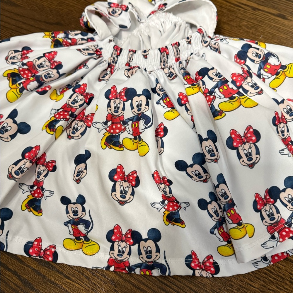 Spoiled Kids Dress with Cartoon Print - White, Red, Yellow, Black